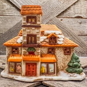 1990's Vintage, Toy Shop, Dickensville Porcelain Christmas Village Collection